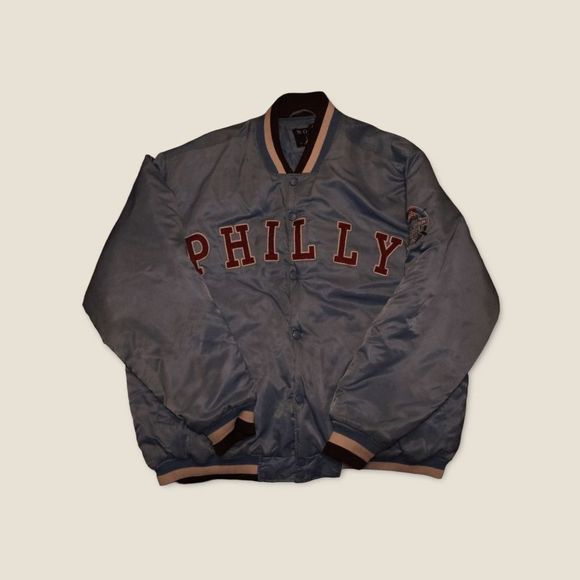 Vintage Other - Vintage 80's Philadelphia Phillies Game Worn All Star Game Jacket Blue Size XXL